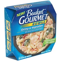 Budget Gourmet Shrimp & Vegetables With Alfredo Sauce & Penne Pasta Food Product Image
