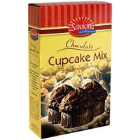 Savion Cupcake Mix With Frosting, Chocolate Food Product Image