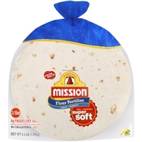 Mission Tortillas Flour Burrito Size Twin Pack 30 Ct Food Product Image
