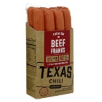 Texas Chili Beef Hotdogs Food Product Image