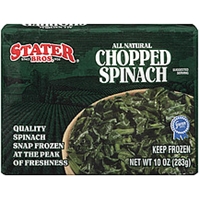 Stater Bros. Frozen Vegetables All Natural Chopped Spinach Food Product Image