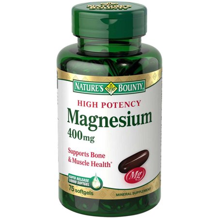 Nature's Bounty Magnesium 400mg Softgel Product Image