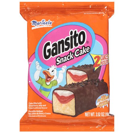 Marinela Gansito Strawberry Jelly and Cream Filled Snack Cakes Food Product Image