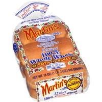 Martins Potato Rolls 100% Whole Wheat Food Product Image