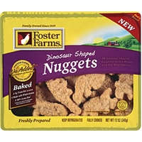 Foster Farms Chicken Nuggets Dinosaur Shaped 18 Ct Food Product Image