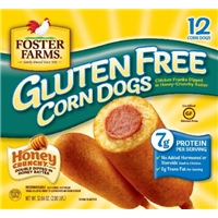 Foster Farms Gluten Free Honey Crunch Corn Dogs Food Product Image