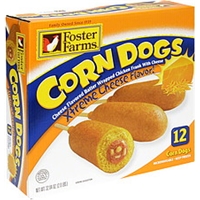 Foster Farms Corn Dogs Xtreme Cheese Flavor Food Product Image