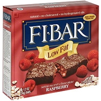 Fi-Bar Granola Bars Low Fat, Semi-Sweet Chocolate Raspberry Food Product Image