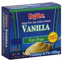 Hy-Vee Pudding & Pie Filling Low-Calorie, Sugar-Free, Fat-Free, Instant, Vanilla Food Product Image