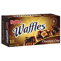 Hy-Vee Waffles Chocolate Chip Food Product Image