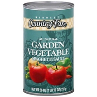 Midwest Country Fare Spaghetti Sauce Garden Vegetable Food Product Image