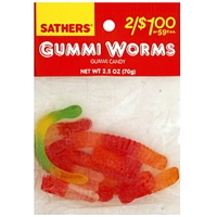 Sathers Gummi Candy Gummi Worms Allergy and Ingredient Information