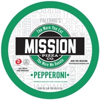 Mission Pizza Co. Thin Crust Pepperoni Pizza, 18.95 oz Food Product Image