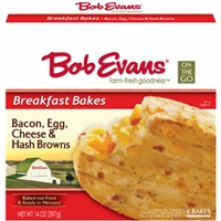 Bob Evans Breakfast Bakes Bacon, Egg, Cheese & Hash Browns - 4 CT Food Product Image