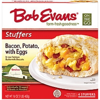 Bob Evans Biscuit Stuffers Filled With Bacon & Potato With Egg Blend Id 712 Food Product Image