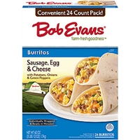 Bob Evans Sandwiches Sausage Egg & Cheese Burritos Id 0770 Food Product Image
