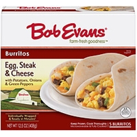 Bob Evans Burritos Egg Steak & Cheese Food Product Image