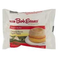 Bob Evans English Muffin Canadian Bacon, Egg & Cheese Food Product Image