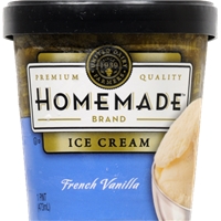 Homemade French Vanilla Ice Cream Food Product Image
