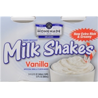 Homemade Vanilla Milk Shakes Food Product Image