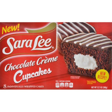 Sara Lee Chocolate Creme Cupcakes Food Product Image
