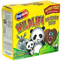 Popsicle Wildlife Ice Cream Bars Panda Shaped Food Product Image