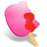 Popsicle Popsicle, Hello Kitty, Strawberry And Cherry Frozen Confection Naturally And Artificially Flavored Food Product Image