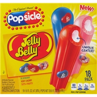 Popsicle Jelly Belly Pops Blueberry, Very Cherry, Tutti-Frutti - 18 CT Product Image