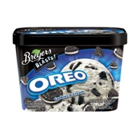 Breyers Breyers, Blasts!, Frozen Dairy Dessert, Oreo Cookies & Cream, Vanilla Flavor With Other Natural Flavors And Oreo Cookie Pieces Food Product Image