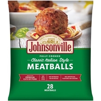 Johnsonville Meatballs Classic Italian Style Food Product Image
