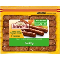 Johnsonville Fully Cooked Breakfast Sausage Turkey Food Product Image
