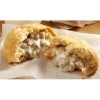 Johnsonville Sausage And Gravy Stuffed In A Buttermilk Biscuit, 4 Ounce -- 16 Per Case. Food Product Image