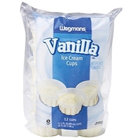 Wegmans Ice Cream & Popsicles Ice Cream Cups, Vanilla Food Product Image