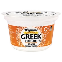 Wegmans Yogurt & Yogurt Drinks Greek Yogurt, Peach Food Product Image