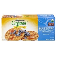 Wegmans Frozen Pancakes & Waffles Blueberry Naturally Flavored Waffles Food Product Image