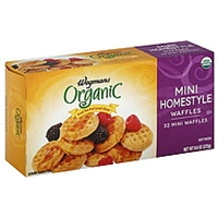 Wegmans Waffles Organic, Mini Homestyle Food Product Image