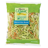 Wegmans Fresh Vegetables Cleaned And Cut Broccoli Slaw Food Product Image