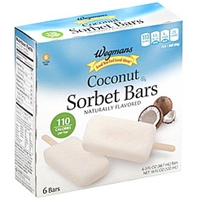 Wegmans Sorbet Bars Coconut Product Image