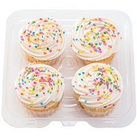Wegmans Desserts Confetti Cupcakes 4 Pack Food Product Image