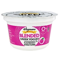Wegmans Yogurt & Yogurt Drinks Yogurt, Greek, Blended, Raspberry Food Product Image
