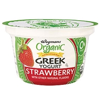 Wegmans Yogurt & Yogurt Drinks Greek Yogurt, Strawberry Food Product Image