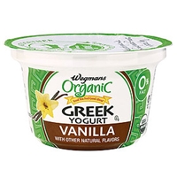 Wegmans Yogurt & Yogurt Drinks Greek Yogurt, Vanilla Food Product Image