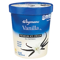 Wegmans Ice Cream & Popsicles Ice Cream, Premium, Vanilla Food Product Image