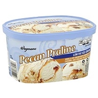 Wegmans Ice Cream Low Fat, Pecan Praline Product Image