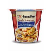 Jimmy Dean Simple Scrambles Eggs Sausage Cheddar Cheese & Bacon Cup ...