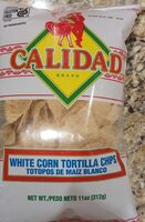White corn tortilla chips Food Product Image