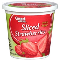 Great Value Sliced Strawberries with Sugar, 23.2 oz Product Image