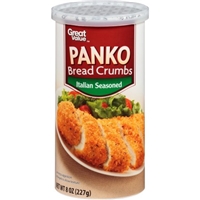 Great Value Bread Crumbs Italian Seasoned Panko Packaging Image