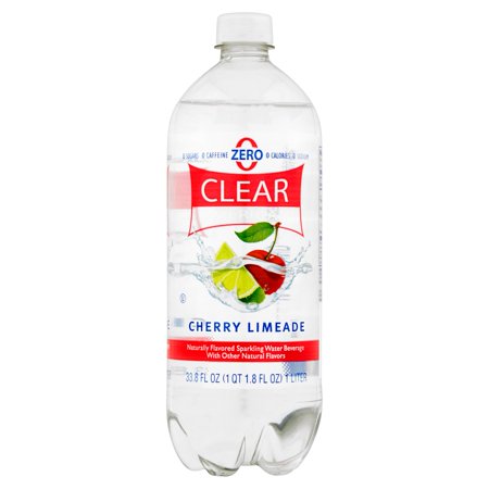 Clear American Cherry Limeade Sparking Water, 1 l Food Product Image