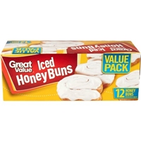 Great Value Honey Buns Iced Product Image